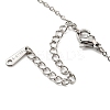 201 Stainless Steel Flamingo Pendant Necklace with Cable Chains NJEW-Q317-13P-3