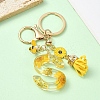 Resin & Alloy Enamel Keychain KEYC-YW00134-19-1