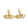 Brass Micro Pave Cubic Zirconia Pendants KK-P308-38G-1