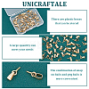 Unicraftale 50Pcs 304 Stainless Steel Screw Eye Pin Peg Bails FIND-UN0001-24-5