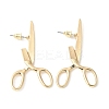 Alloy Scissor Stud Earrings for Unisex EJEW-V006-06KCG-2