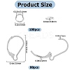 80Pcs 304 Stainless Steel Leverback Earring Findings STAS-SP0001-18P-2