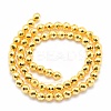 Electroplate Non-magnetic Synthetic Hematite Beads Strands G-L485-03E-G-3