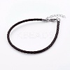 Braided Leather Cord Bracelet Making MAK-L018-05E-1