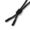 Natural Rose Quartz Triskele/Triskelion Pendant Necklace with Nylon Cord for Women NJEW-E091-01E-5