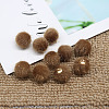 Faux Mink Fur Covered Pendants DIY-TAC0007-44I-1