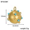 304 Stainless Steel Pendants STAS-OY003-55G-3
