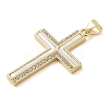 Brass Micro Pave Cubic Zirconia Pendants KK-I712-52G-02-2
