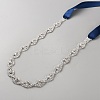 Metal Full Crystal Rhinestone Horse Eye Bridal Waist Belts for Wedding Dress AJEW-WH20080-65E-S-2