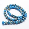 Synthetic Imperial Jasper Beads Strands G-I199-35-8mm-E-2