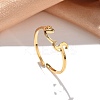 304 Stainless Steel Cuff Rings for Women RJEW-D285-01G-S-3