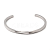 304 Stainless Steel Cuff Bangles for Women BJEW-H644-04P-4