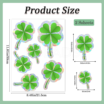 PVC Waterproof Shopwindow Decorative Sticker DIY-WH20007-17A-1