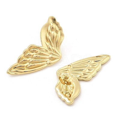 PVD Vacuum Plating 304 Stainless Steel Stud Earrings for Women EJEW-C120-12G-1