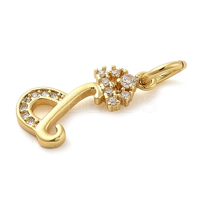 Brass Micro Pave Cubic Zirconia Pendants KK-M273-01G-D-1