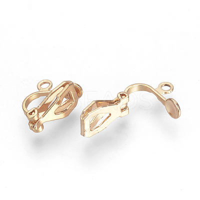 Brass Clip-on Earring Findings LS-KK-R071-11RG-1