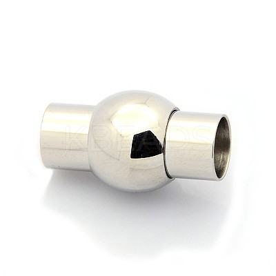 Tarnish Resistant Column 304 Stainless Steel Magnetic Bracelet Clasps STAS-O035-09-1