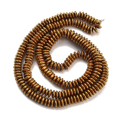Electroplated Synthetic Non-magnetic Hematite Beads Strands G-P545-A01-01H-1