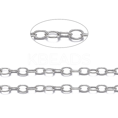 Brass Cable Chains X-CHC-034Y-P-NF-1