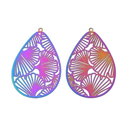 201 Stainless Steel Filigree Pendants SA-CBAEF74-01-1