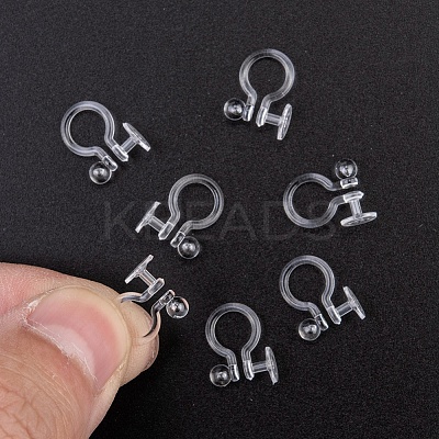 Plastic Clip-on Earring Findings KY-F007-03-1