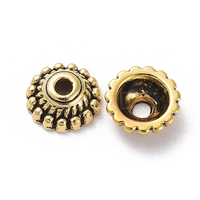 Tibetan Style Alloy Caps LS-GLF1235Y-NF-1
