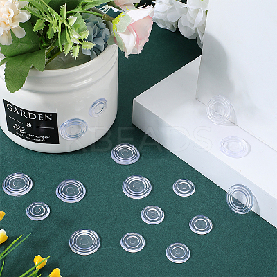 80Pcs 2 Style PVC Anti Slip Pads for Glass Table Top KY-GF0001-46-1