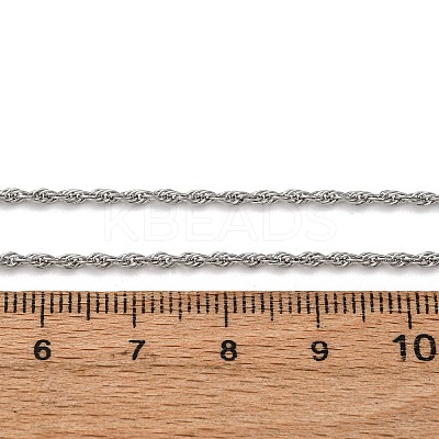 1.5MM 304 Stainless Steel Rope Chain Necklaces NJEW-T016-23P-1