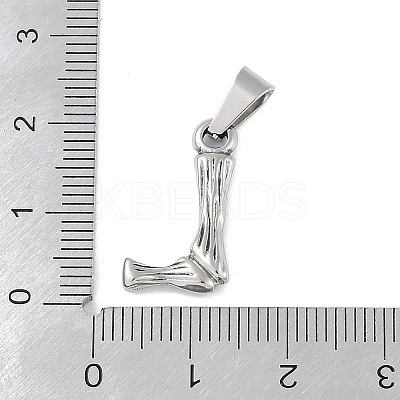 Non-Tarnish 304 Stainless Steel Pendants STAS-F235-01P-L-1