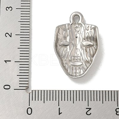 Anti-Tarnish 304 Stainless Steel Pendants STAS-Q334-61P-1