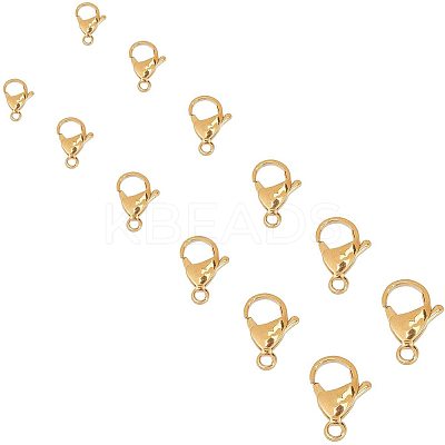 304 Stainless Steel Lobster Claw Clasps STAS-UN0004-27G-1