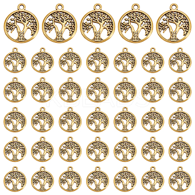 120Pcs Tibetan Style Alloy Pendants FIND-UN0007-20AG-1