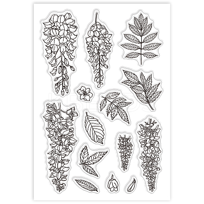 Custom Summer Theme PVC Plastic Clear Stamps DIY-WH0631-0242-1