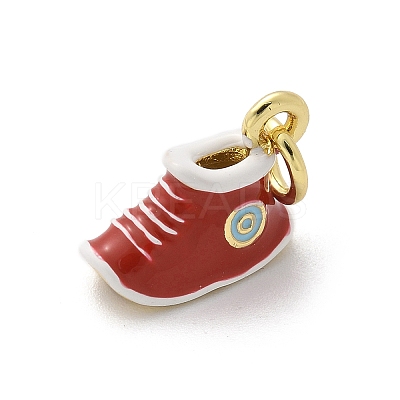 Brass Enamel Charms KK-S511-28A-G-1