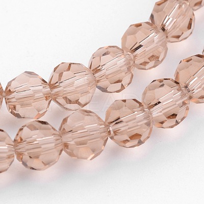 Transparent Glass Bead Strands GLAA-G013-6mm-90-1
