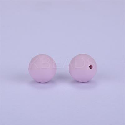 Round Silicone Focal Beads SI-JX0046A-136-1