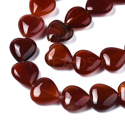 Natural Red Agate Beads Strands X-G-S364-097-1