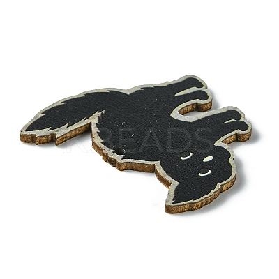 Halloween Single Face Printed Wood Big Pendants WOOD-H103-03-1