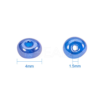 1 Box 6/0 Glass Seed Beads Transparent Colours Lustered Loose Spacer Beads SEED-X0050-4mm-13-1