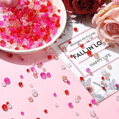 500Pcs Valentine's Day Glass Beads GLAA-YWC0004-04-1