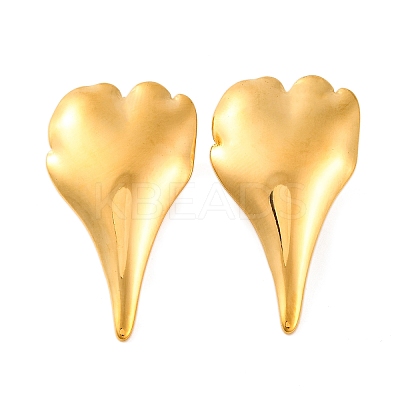 Ion Plating(IP) 304 Stainless Steel Stud Earrings EJEW-G395-04G-1
