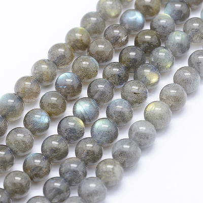 Natural Labradorite Beads Strands G-P336-19-7mm-1