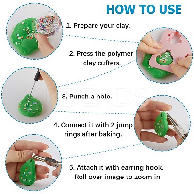 3Pcs 3 Style ABS Plastic Clay Cutters TOOL-GF0003-34-1