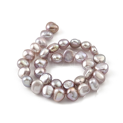 Natural Cultured Freshwater Pearl Beads Strands PEAR-A006-03G-1