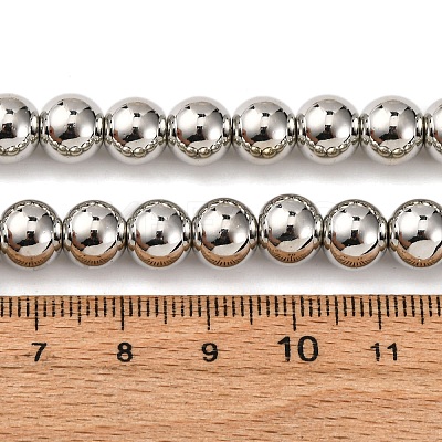 Electroplate Glass Beads Strands EGLA-H109-07E-1
