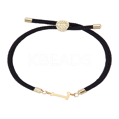 1Pc Adjustable Nylon Cord Slider Bracelets for Women BJEW-LP0001-32L-01-1