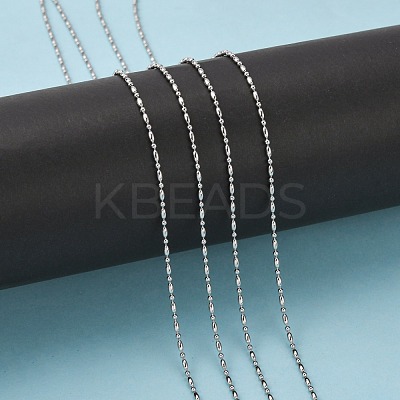Tarnish Resistant 304 Stainless Steel Ball Chains CHS-A002D-1.5mm-1