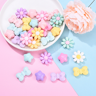 30Pcs 3 Styles Resin Cabochon CRES-YW0001-41-1