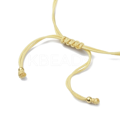 Glass Seed Column with Evil Eye Link Bracelet BJEW-MZ00029-01-1