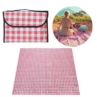 Portable Tartan Patern Non Woven Picnic Mat JX572C-02-1